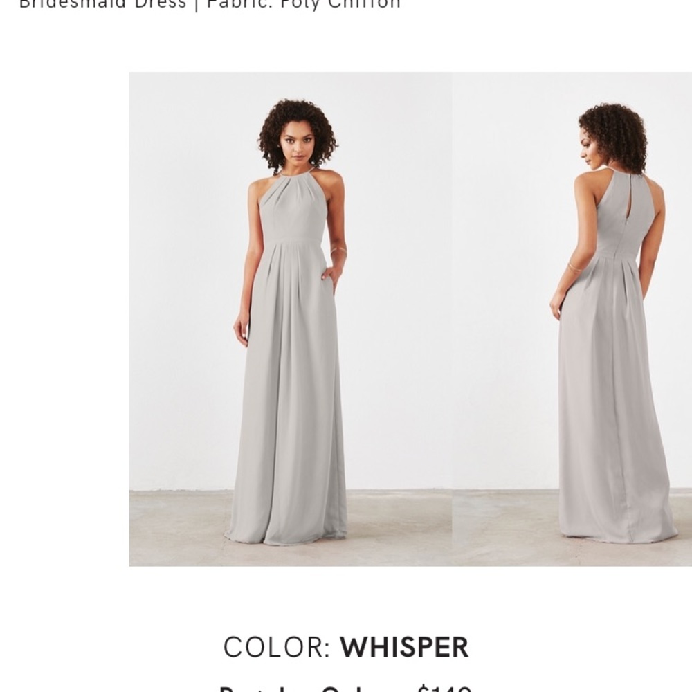 grey bridesmaid dress